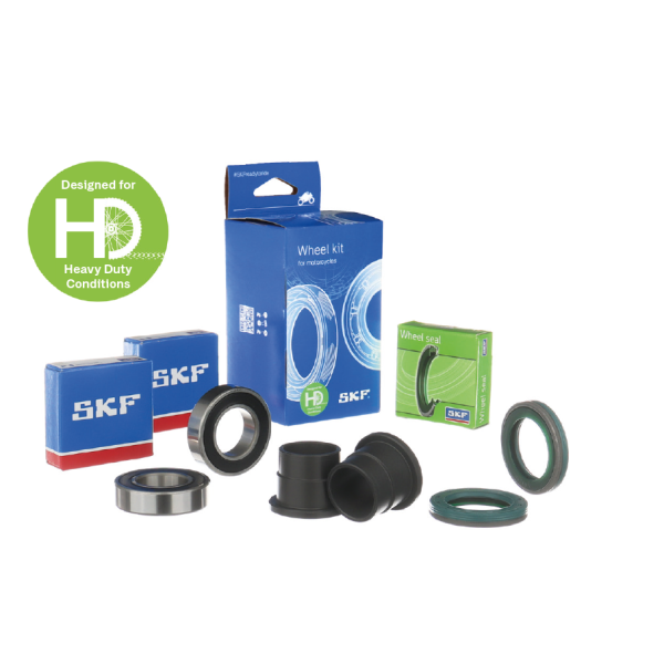 SKF Kit de mantenimiento baja fricción de rueda (retenes+cojinetes) delantero para YAMAHA / FANTIC